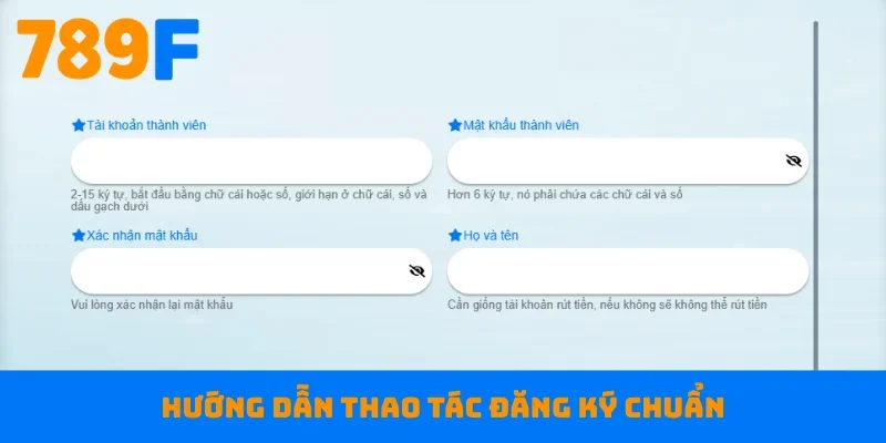 Hướng dẫn thao tác đăng ký chuẩn