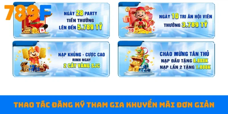 Thao tác đăng ký tham gia khuyến mãi đơn giản