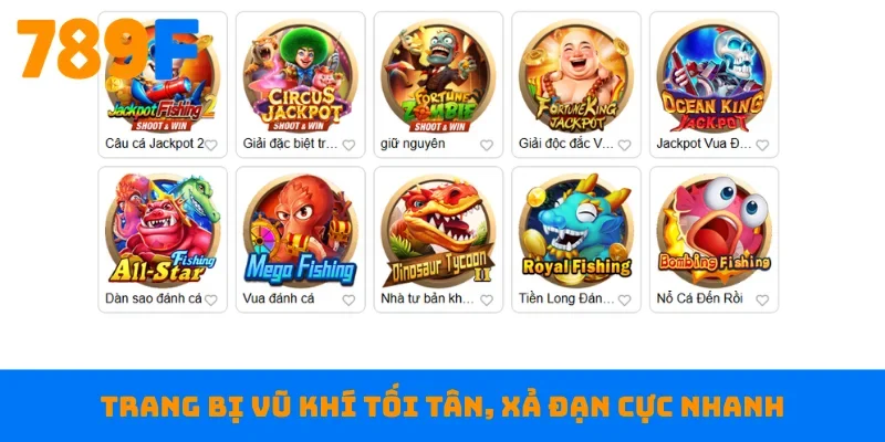 Trang bị vũ khí tối tân, xả đạn cực nhanh